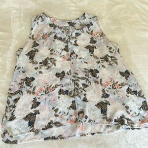 Elaine Rose Floral Sleeveless Blouse